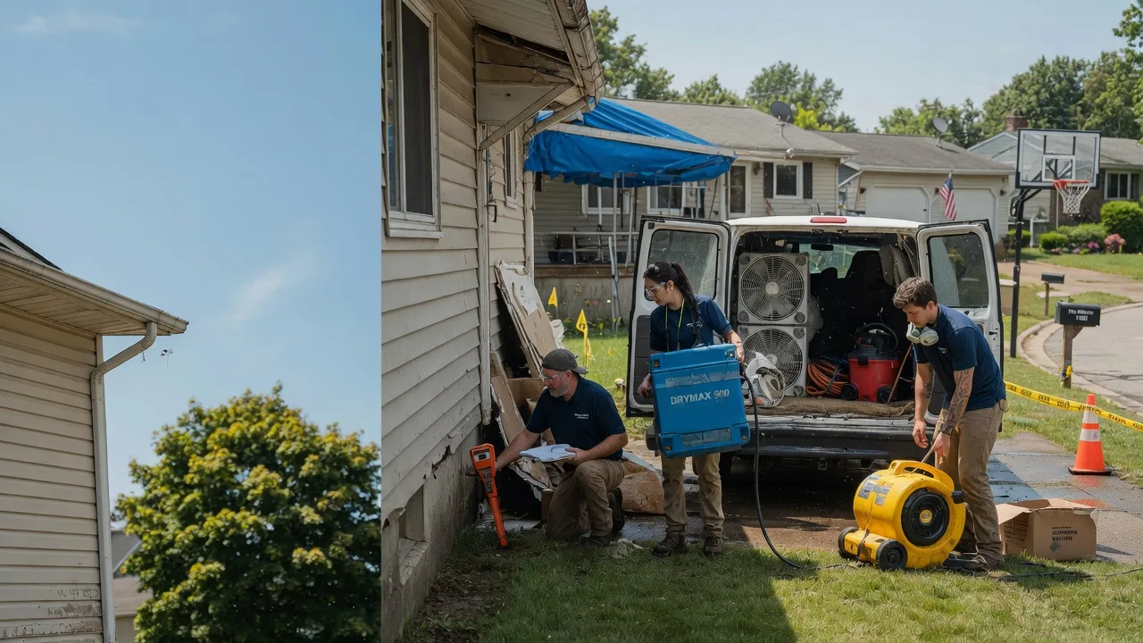 Ceiling Leak Cleanup in Carrollton, OH near me